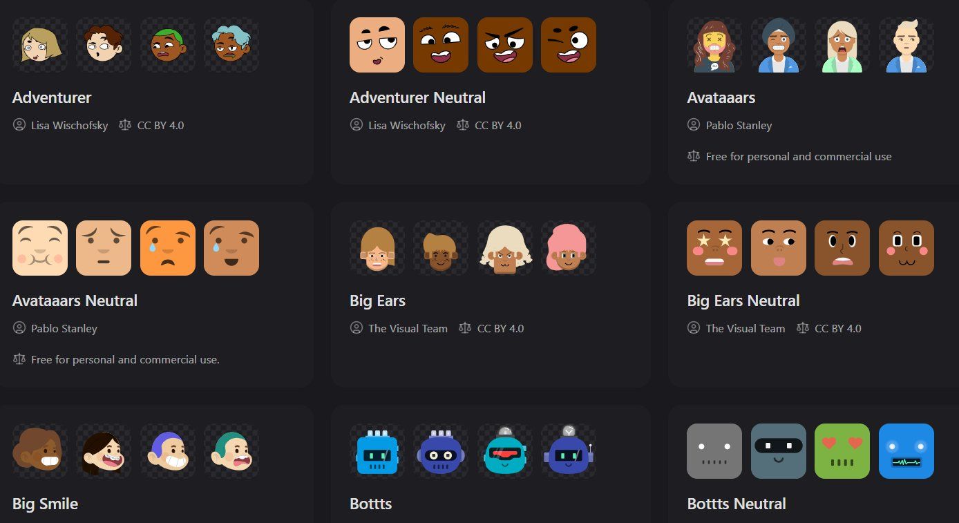 Auto-generate user avatars with no storage